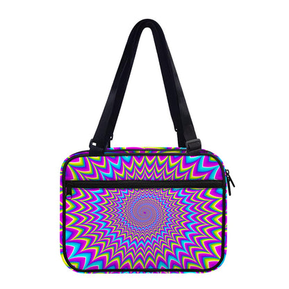 Dizzy Spiral Moving Optical Illusion Double Strap Bible Bag
