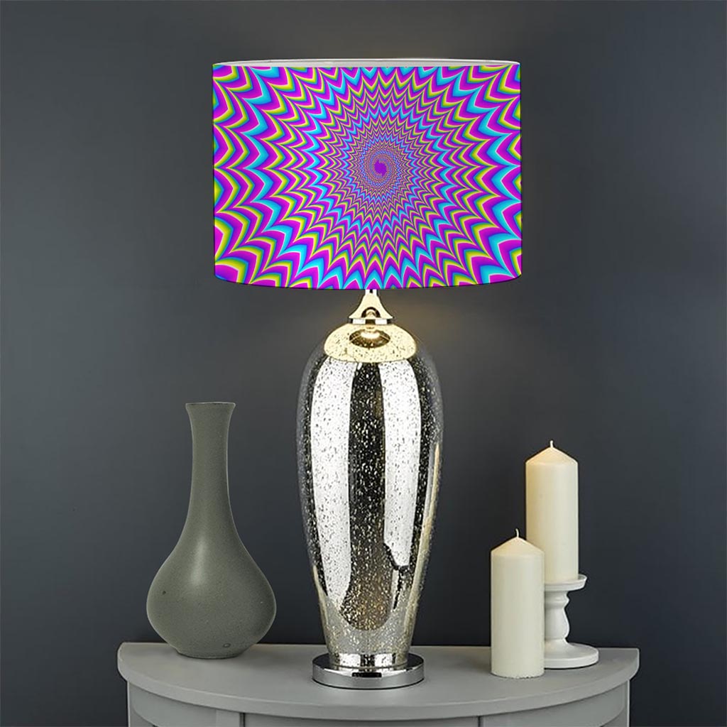 Dizzy Spiral Moving Optical Illusion Drum Lamp Shade