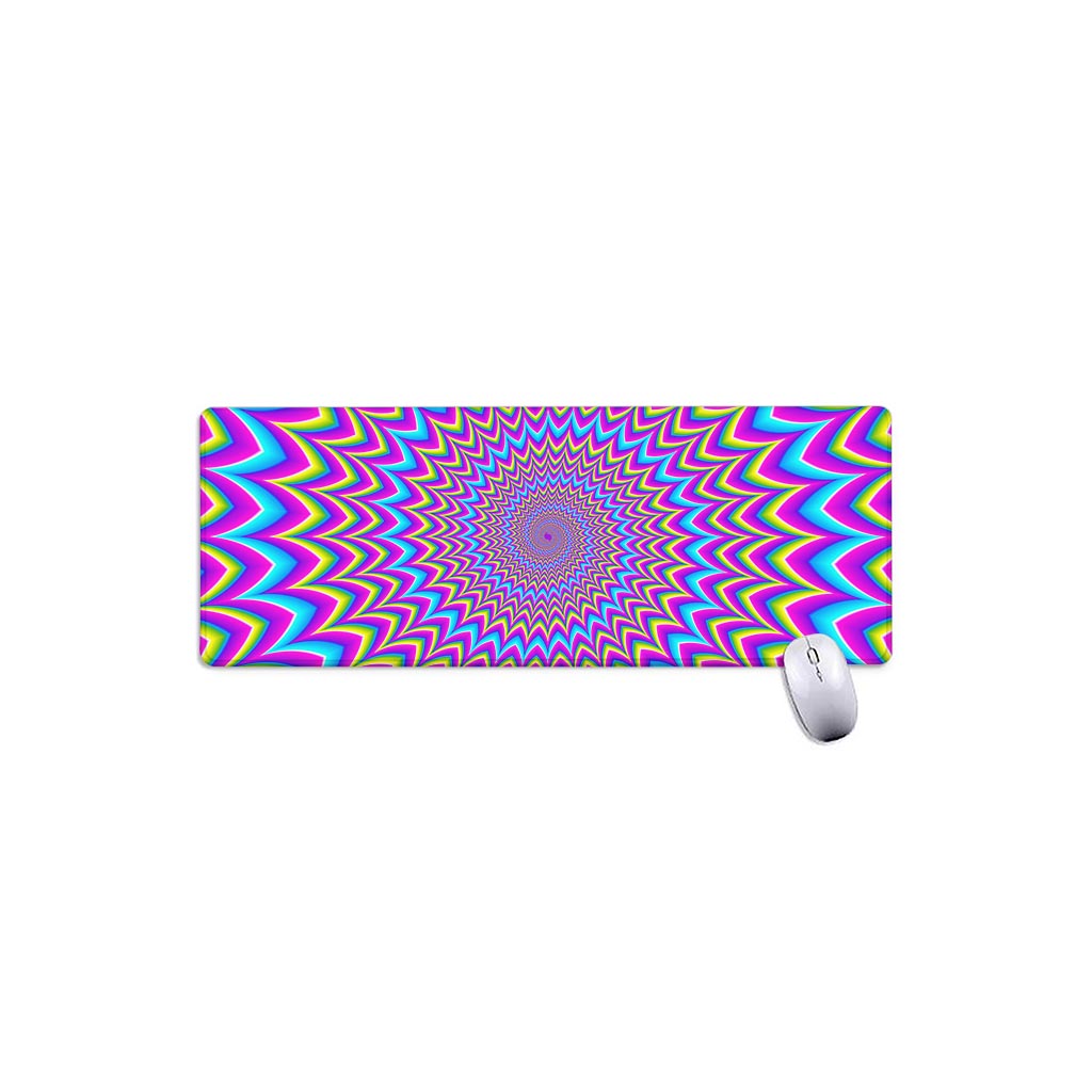 Dizzy Spiral Moving Optical Illusion Extended Mouse Pad