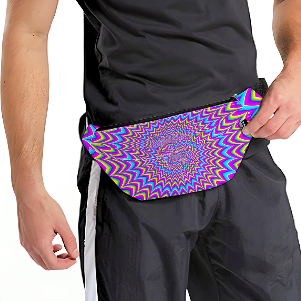 Dizzy Spiral Moving Optical Illusion Fanny Pack