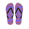 Dizzy Spiral Moving Optical Illusion Flip Flops