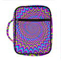 Dizzy Spiral Moving Optical Illusion Front Pocket Bible Bag
