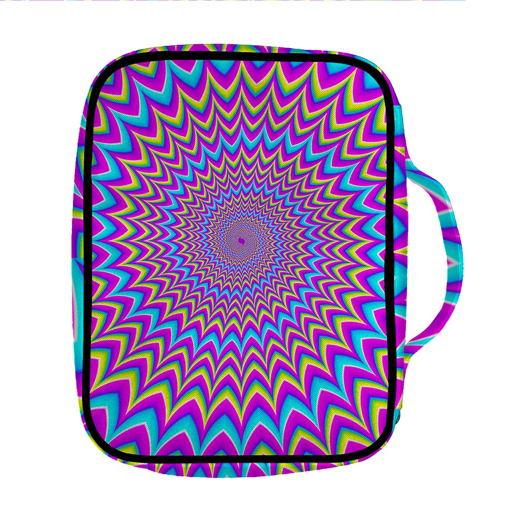 Dizzy Spiral Moving Optical Illusion Front Pocket Bible Bag