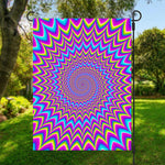 Dizzy Spiral Moving Optical Illusion Garden Flag