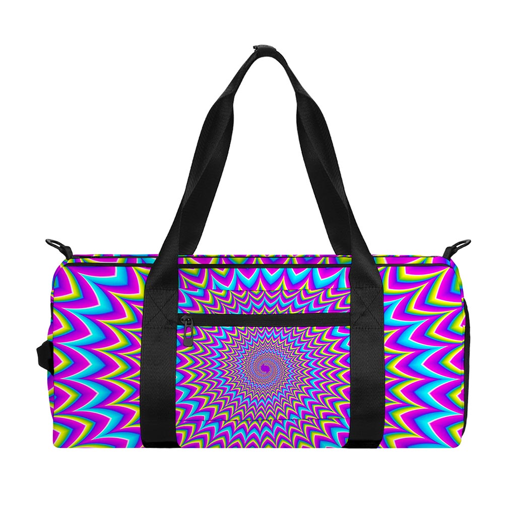Dizzy Spiral Moving Optical Illusion Gym Bag