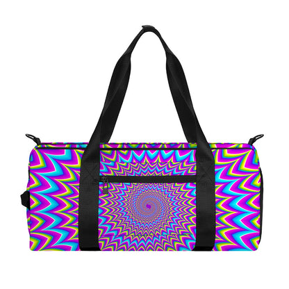Dizzy Spiral Moving Optical Illusion Gym Bag