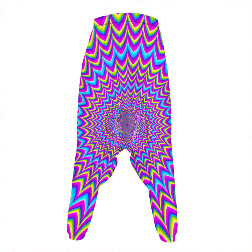 Dizzy Spiral Moving Optical Illusion Hammer Pants