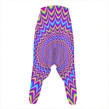 Dizzy Spiral Moving Optical Illusion Hammer Pants