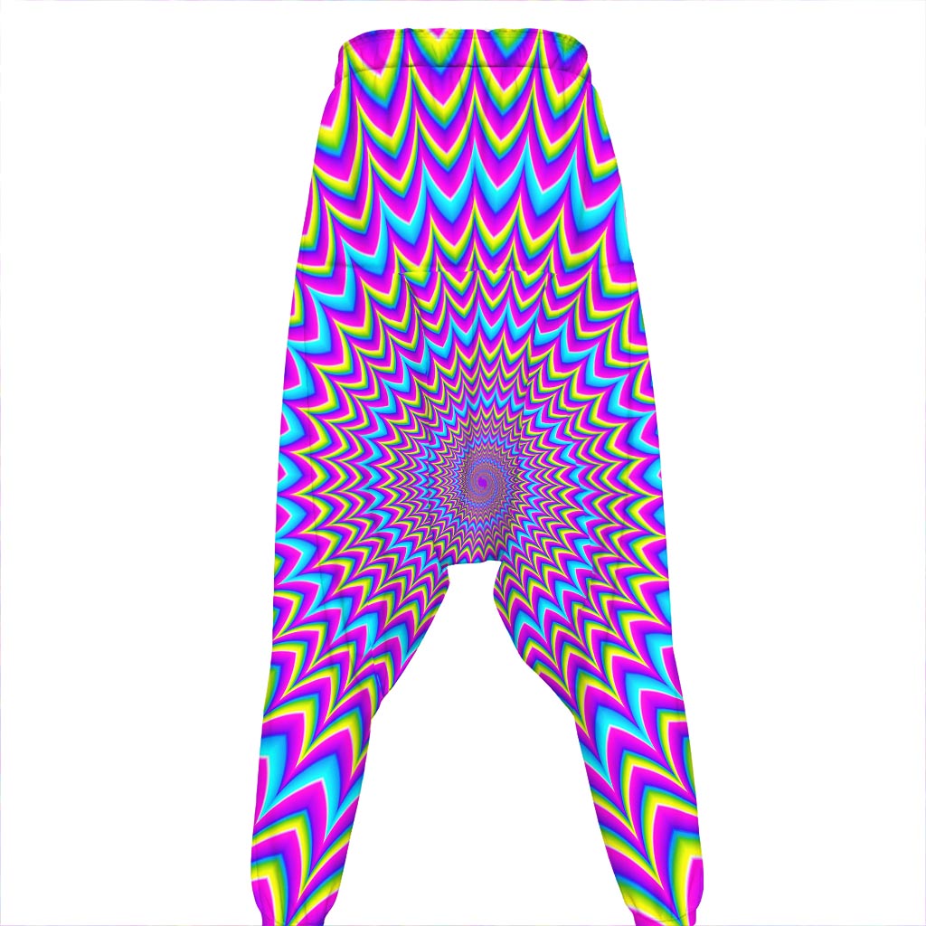 Dizzy Spiral Moving Optical Illusion Hammer Pants