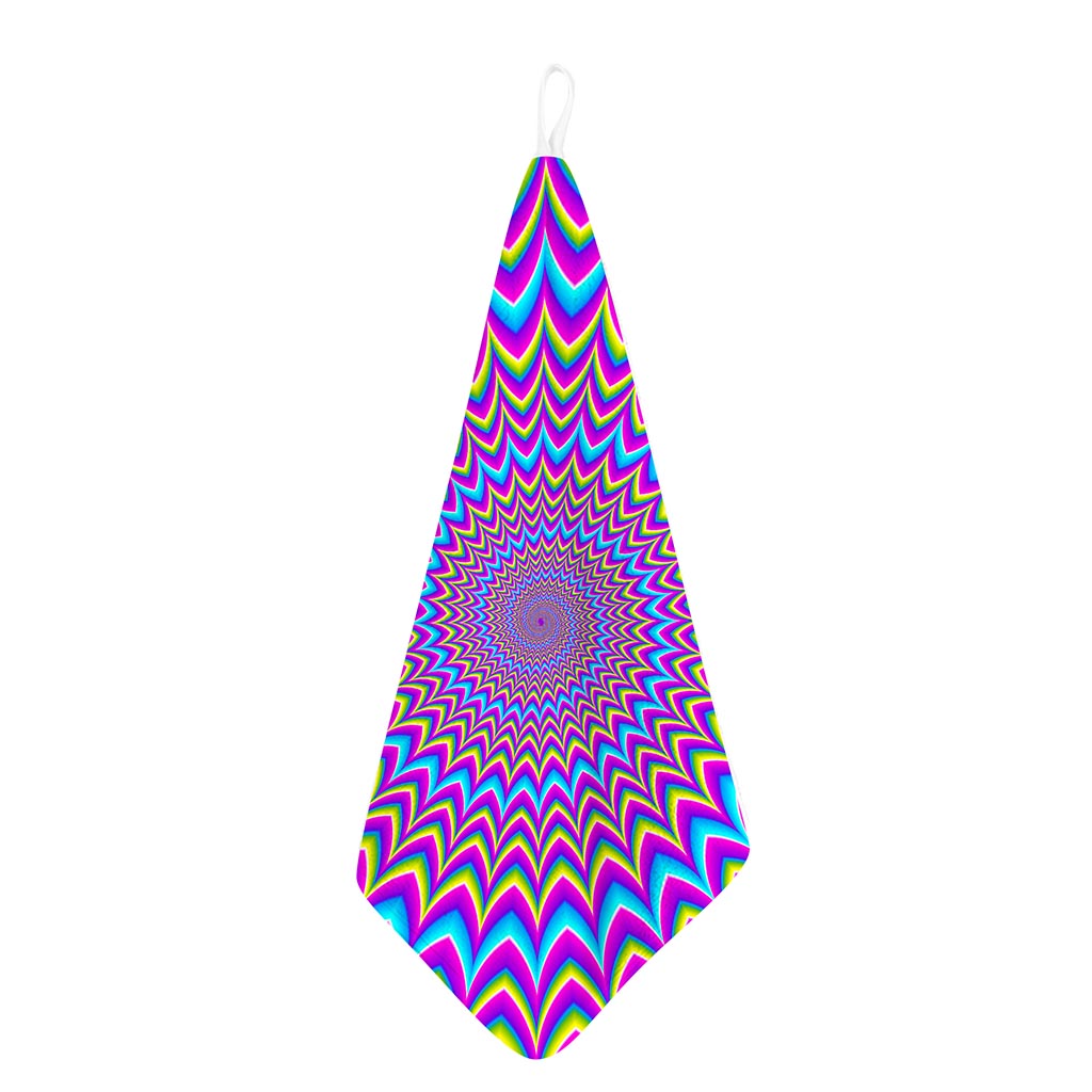 Dizzy Spiral Moving Optical Illusion Hand Towel