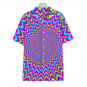 Dizzy Spiral Moving Optical Illusion Hawaiian Shirt