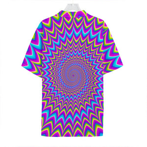 Dizzy Spiral Moving Optical Illusion Hawaiian Shirt