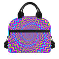 Dizzy Spiral Moving Optical Illusion Insulated Lunch Bag