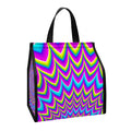 Dizzy Spiral Moving Optical Illusion Insulated Lunch Tote