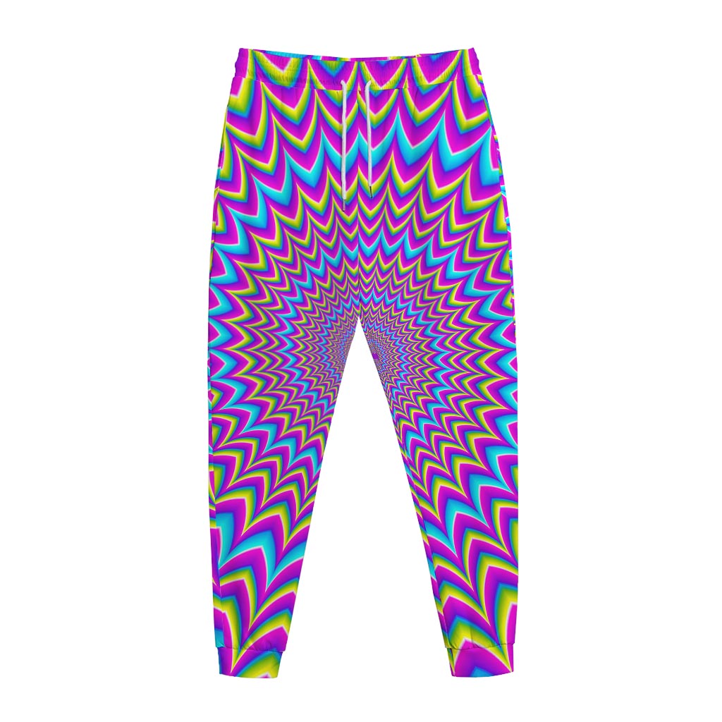 Dizzy Spiral Moving Optical Illusion Jogger Pants