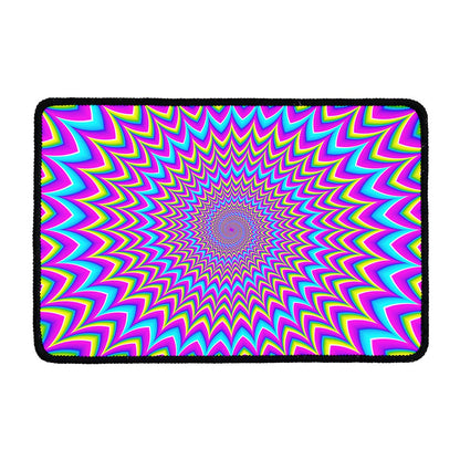 Dizzy Spiral Moving Optical Illusion Kitchen Mat