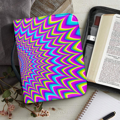 Dizzy Spiral Moving Optical Illusion Leather Bible Cover