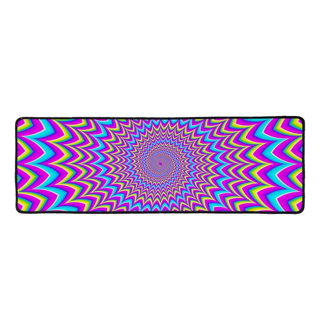 Dizzy Spiral Moving Optical Illusion Long Kitchen Mat