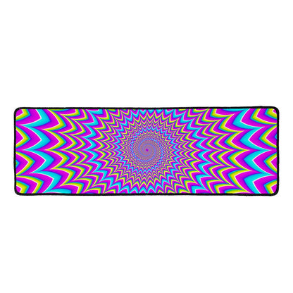 Dizzy Spiral Moving Optical Illusion Long Kitchen Mat