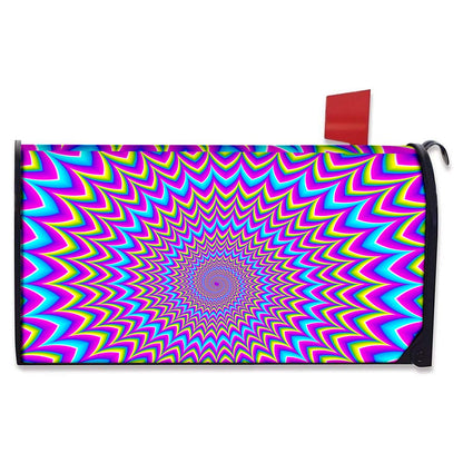 Dizzy Spiral Moving Optical Illusion Mailbox Cover