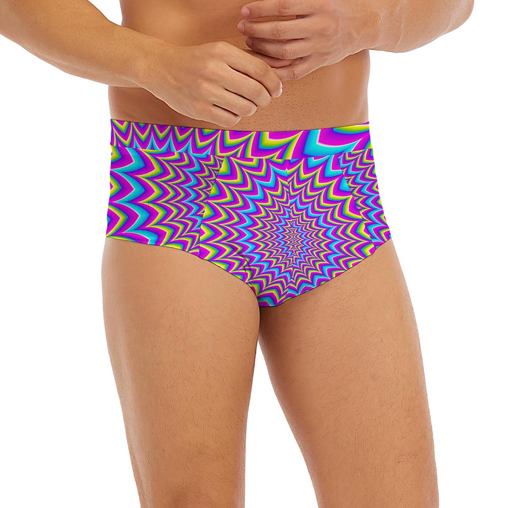 Dizzy Spiral Moving Optical Illusion Men's Briefs
