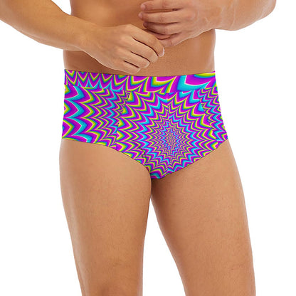 Dizzy Spiral Moving Optical Illusion Men's Briefs