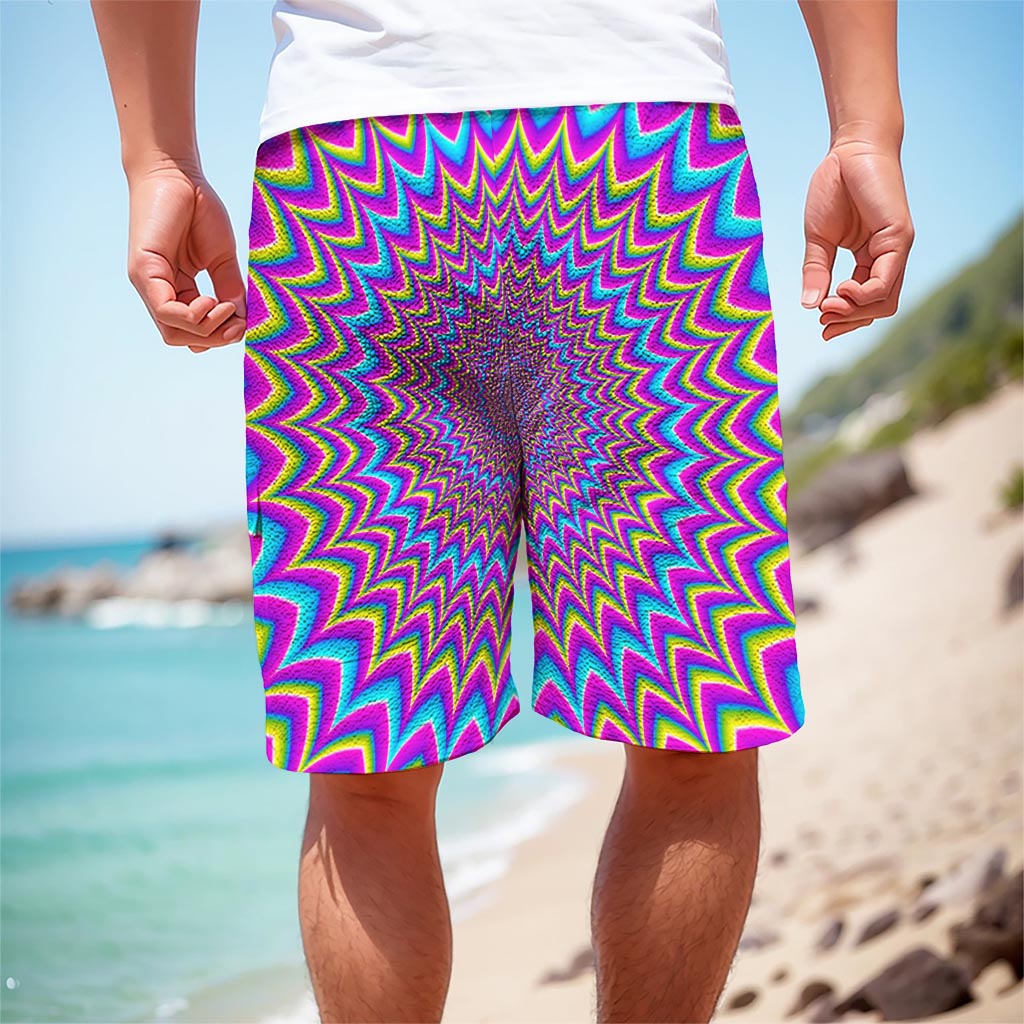 Dizzy Spiral Moving Optical Illusion Men's Cargo Shorts