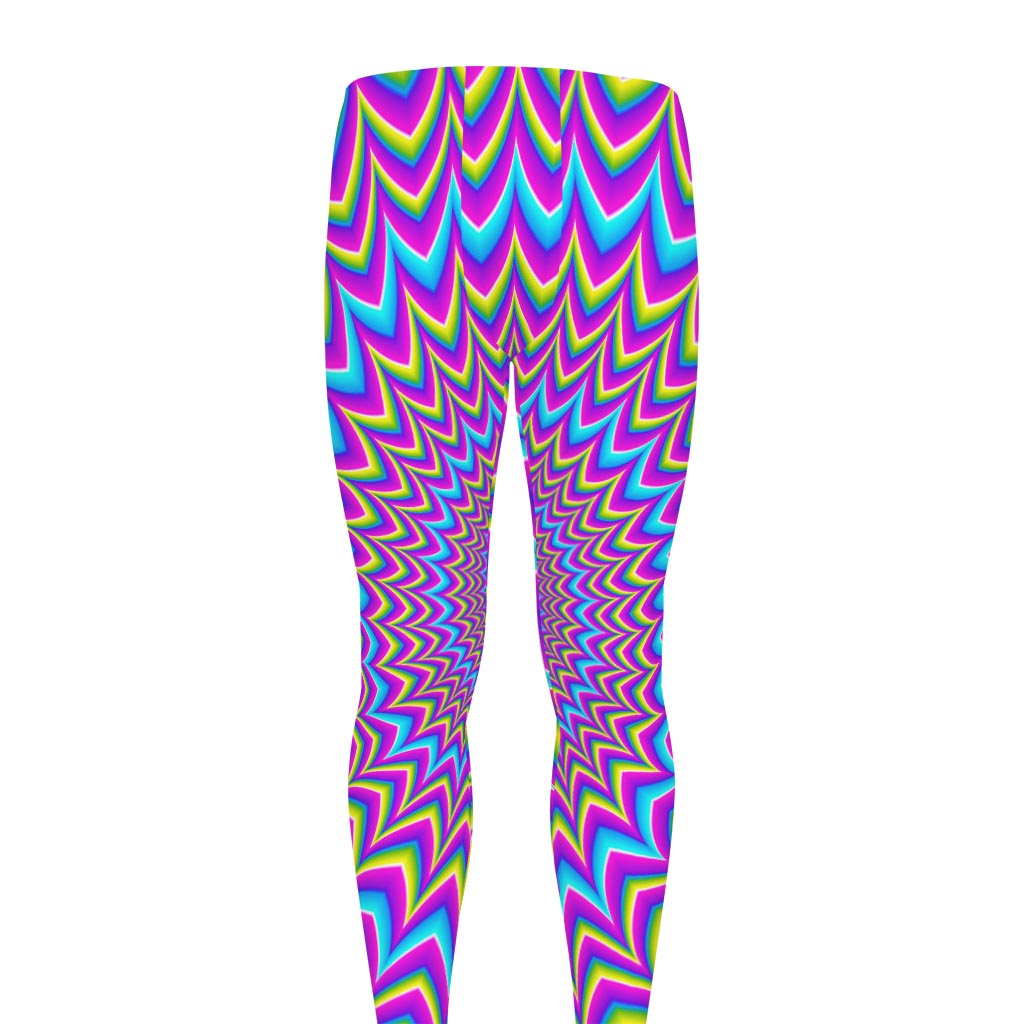 Dizzy Spiral Moving Optical Illusion Men's leggings