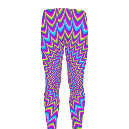 Dizzy Spiral Moving Optical Illusion Men's leggings