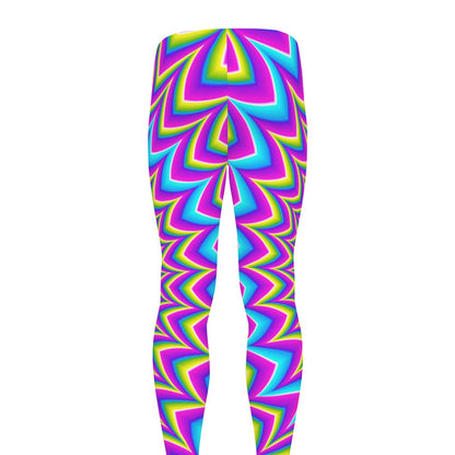 Dizzy Spiral Moving Optical Illusion Men's leggings