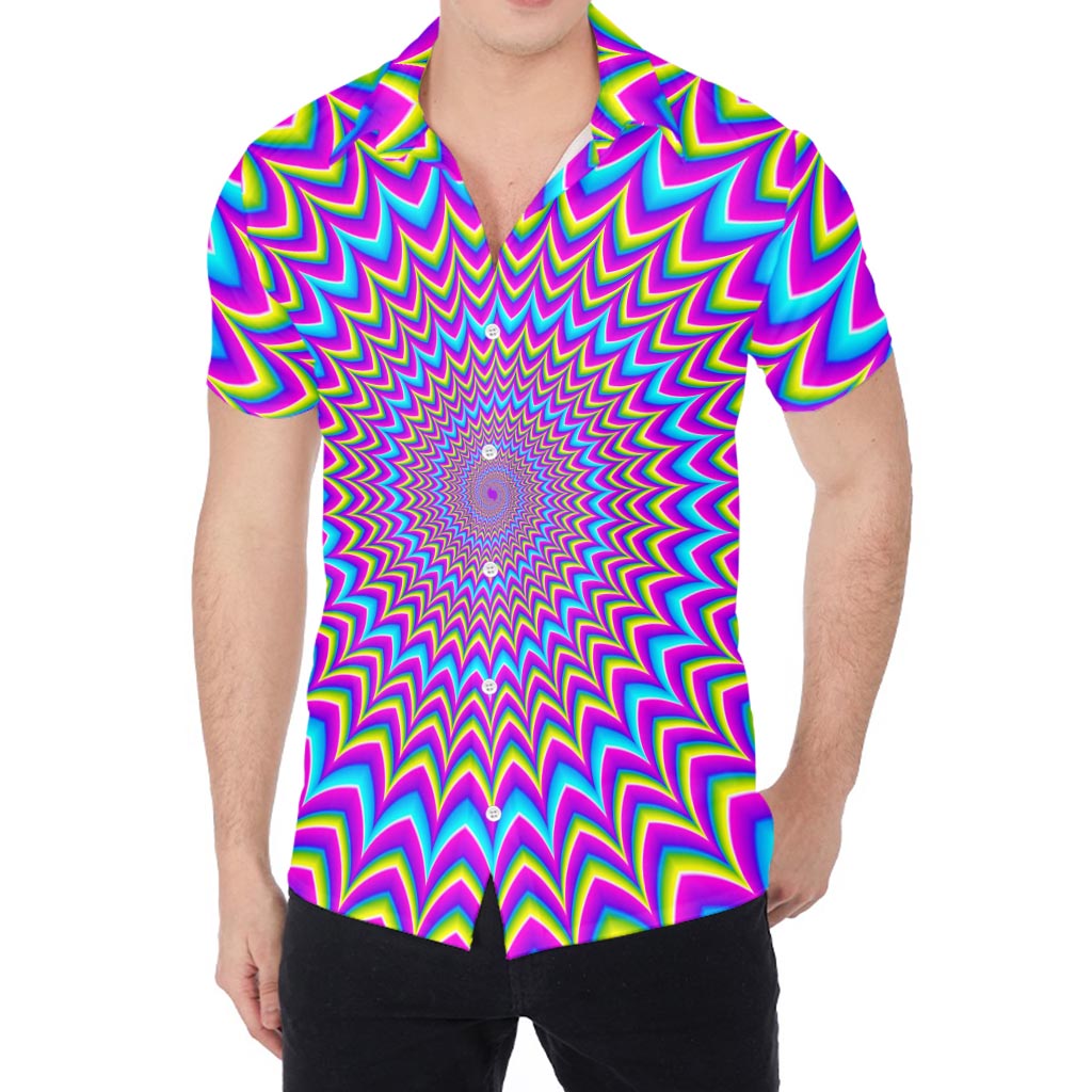 Dizzy Spiral Moving Optical Illusion Men's Shirt