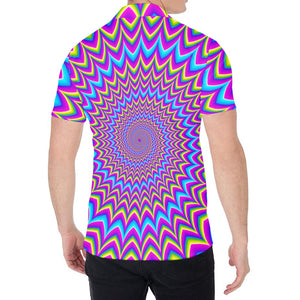 Dizzy Spiral Moving Optical Illusion Men's Shirt