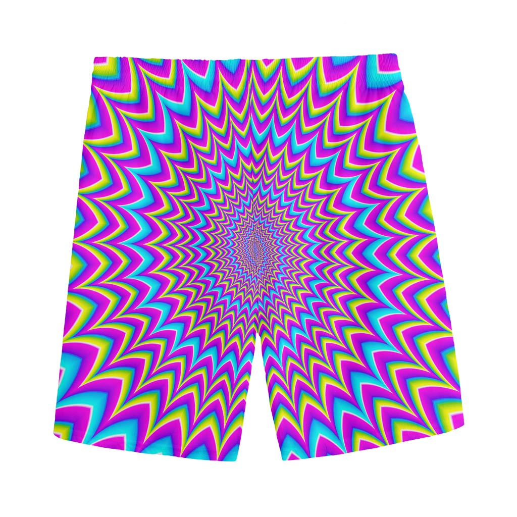 Dizzy Spiral Moving Optical Illusion Men's Sports Shorts