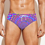 Dizzy Spiral Moving Optical Illusion Men's Swim Briefs