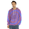 Dizzy Spiral Moving Optical Illusion Men's Velvet Pullover Hoodie