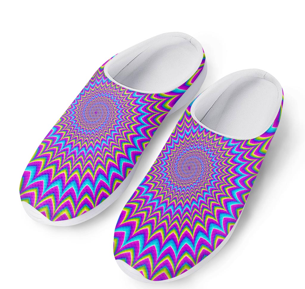 Dizzy Spiral Moving Optical Illusion Mesh Casual Shoes