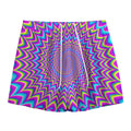 Dizzy Spiral Moving Optical Illusion Mesh Shorts