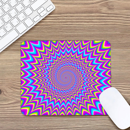 Dizzy Spiral Moving Optical Illusion Mouse Pad