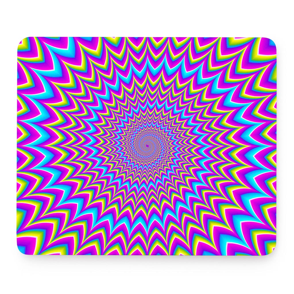 Dizzy Spiral Moving Optical Illusion Mouse Pad