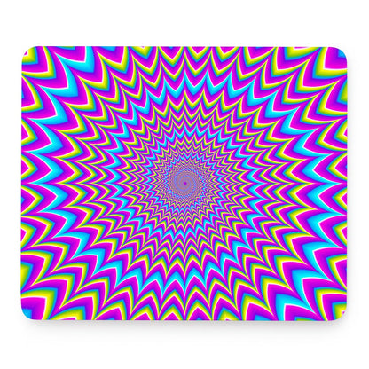 Dizzy Spiral Moving Optical Illusion Mouse Pad