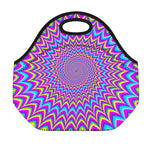 Dizzy Spiral Moving Optical Illusion Neoprene Lunch Bag