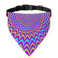 Dizzy Spiral Moving Optical Illusion Over The Collar Dog Bandana