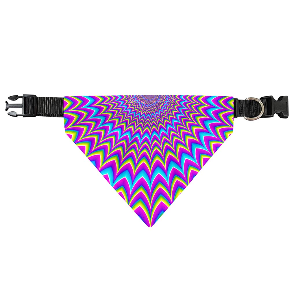 Dizzy Spiral Moving Optical Illusion Over The Collar Dog Bandana