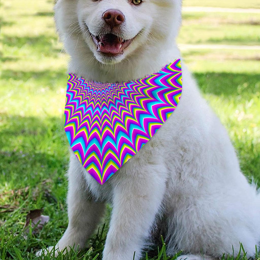 Dizzy Spiral Moving Optical Illusion Over The Collar Dog Bandana