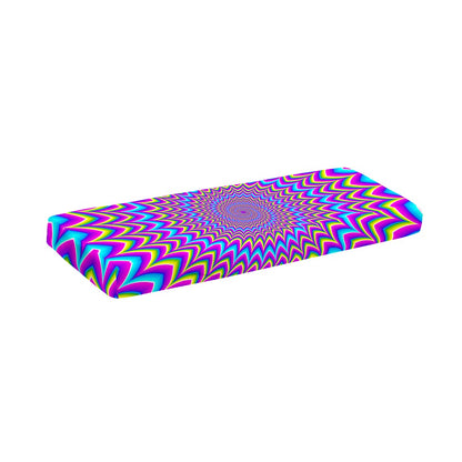 Dizzy Spiral Moving Optical Illusion Piano Keyboard Cover