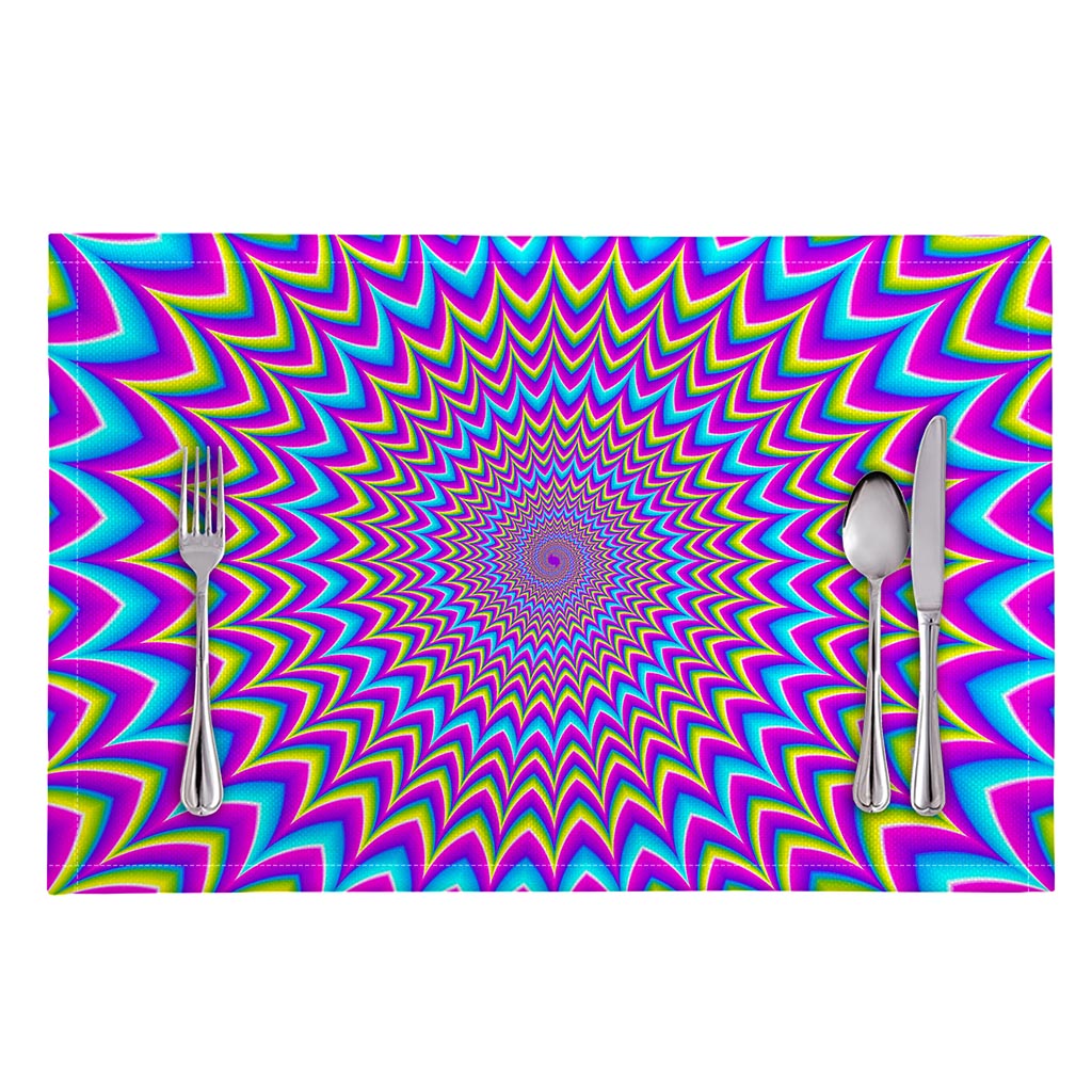 Dizzy Spiral Moving Optical Illusion Placemat
