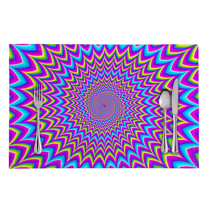 Dizzy Spiral Moving Optical Illusion Placemat