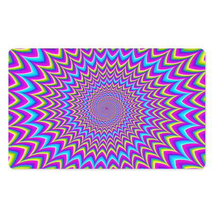 Dizzy Spiral Moving Optical Illusion Polyester Doormat