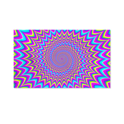 Dizzy Spiral Moving Optical Illusion Polyester Flag