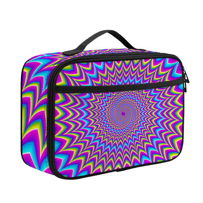 Dizzy Spiral Moving Optical Illusion Portable Lunch Bag